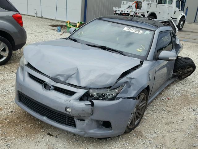 JTKJF5C77D3062775 - 2013 TOYOTA SCION TC GRAY photo 2