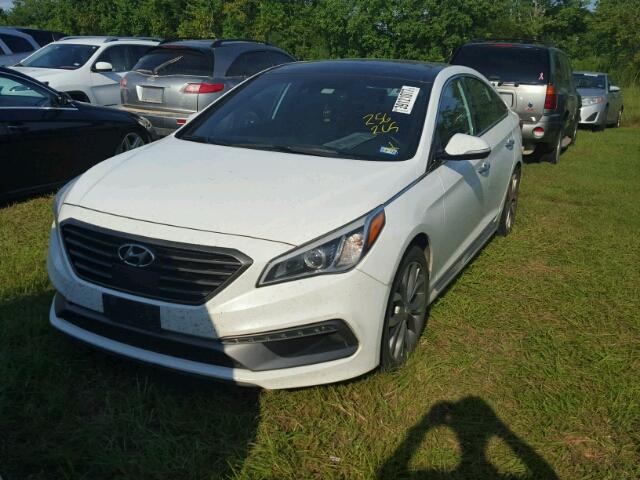 5NPE34AB9FH256265 - 2015 HYUNDAI SONATA SPO WHITE photo 2