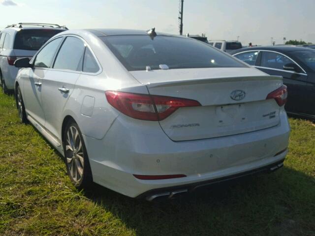 5NPE34AB9FH256265 - 2015 HYUNDAI SONATA SPO WHITE photo 3