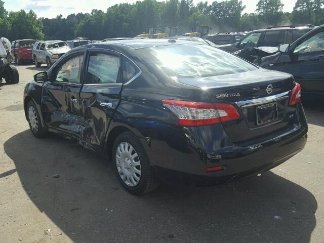 3N1AB7AP6DL721339 - 2013 NISSAN SENTRA S BLACK photo 3