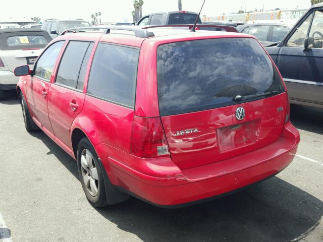 WVWSP61J33W435000 - 2003 VOLKSWAGEN JETTA GLS RED photo 3