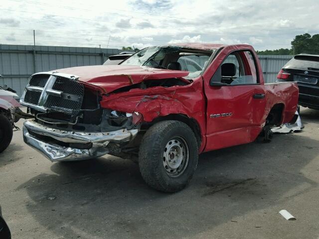 1D7HA16NX5J628759 - 2005 DODGE RAM 1500 S RED photo 2