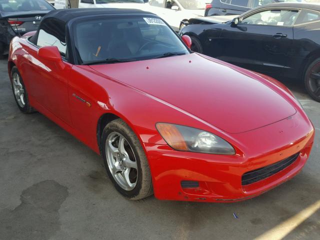 JHMAP1144YT005041 - 2000 HONDA S2000 RED photo 1