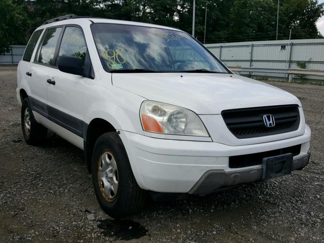 2HKYF18194H553341 - 2004 HONDA PILOT LX WHITE photo 1