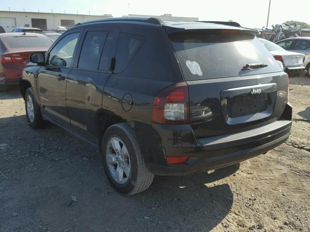 1C4NJCBA4ED641209 - 2014 JEEP COMPASS SP BLACK photo 3