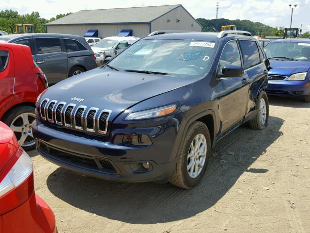 1C4PJMCB9FW611294 - 2015 JEEP CHEROKEE L BLUE photo 2