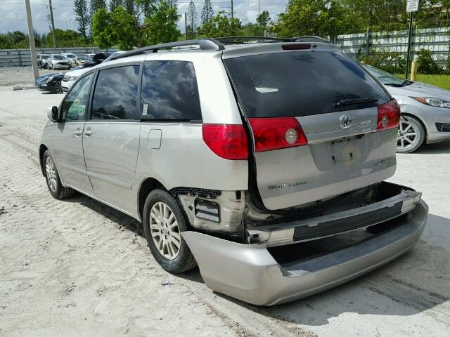 5TDZK22C27S045856 - 2007 TOYOTA SIENNA SILVER photo 3