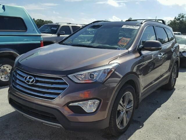 KM8SR4HF0FU111255 - 2015 HYUNDAI SANTA FE G BROWN photo 2