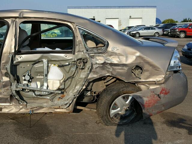 2G1WB55K169229130 - 2006 CHEVROLET IMPALA LS BROWN photo 10