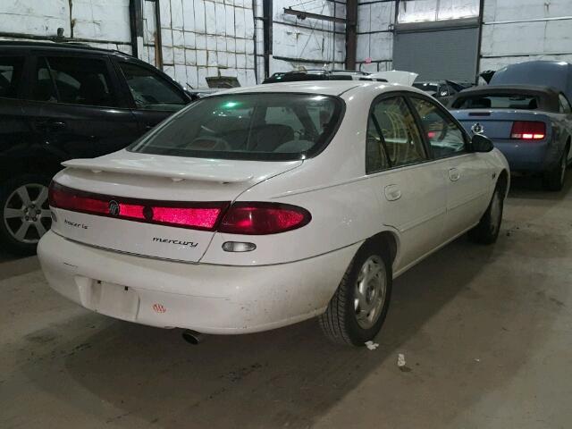 1MELM13P9VW643613 - 1997 MERCURY TRACER LS/ WHITE photo 4