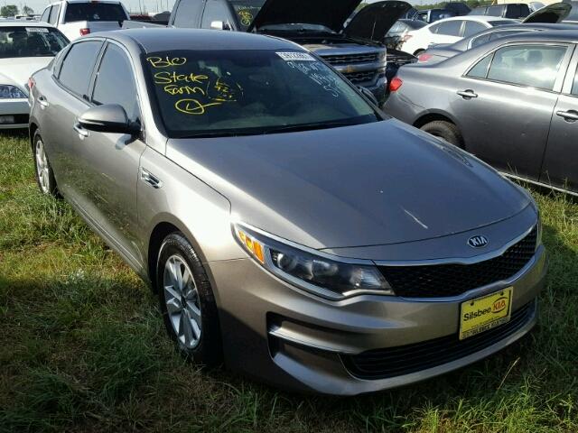 5XXGT4L32HG163973 - 2017 KIA OPTIMA GRAY photo 1