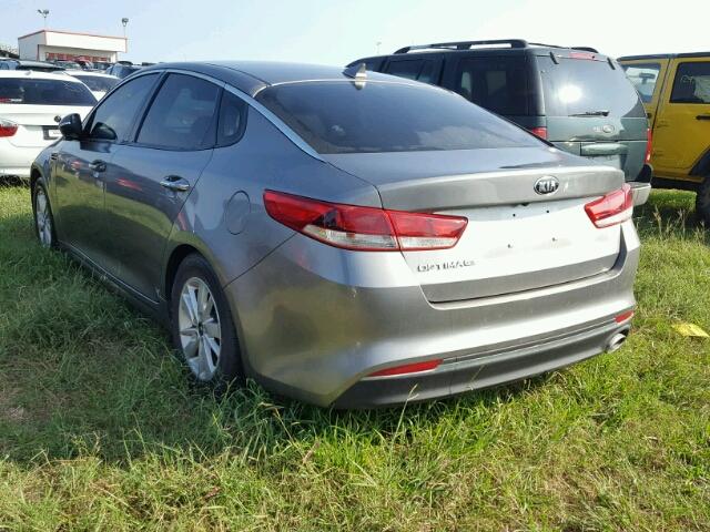 5XXGT4L32HG163973 - 2017 KIA OPTIMA GRAY photo 3