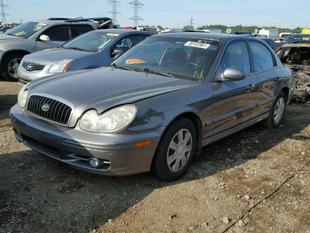 KMHWF25S64A965018 - 2004 HYUNDAI SONATA GL GRAY photo 2