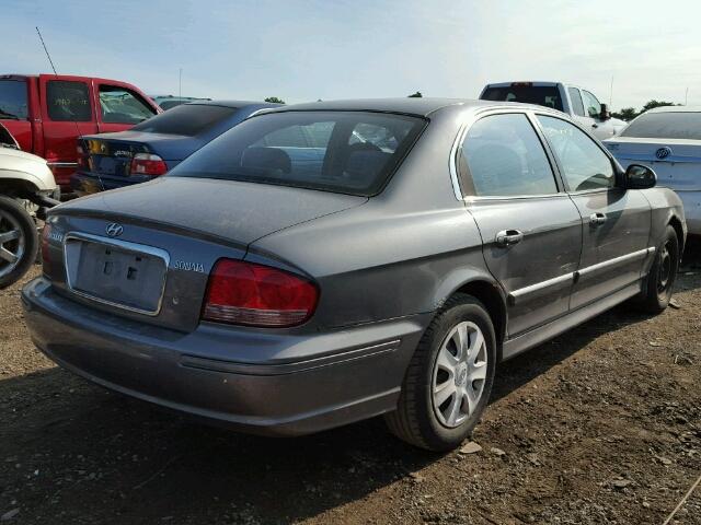 KMHWF25S64A965018 - 2004 HYUNDAI SONATA GL GRAY photo 4