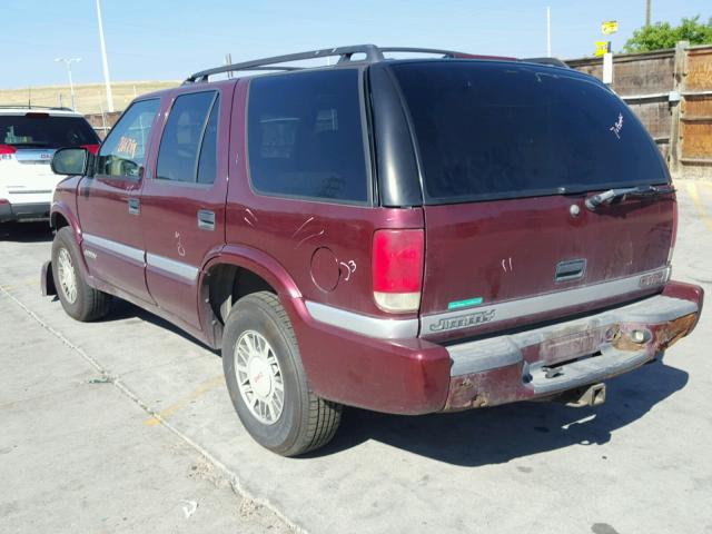 1GKDT13W9Y2193428 - 2000 GMC JIMMY / EN MAROON photo 3