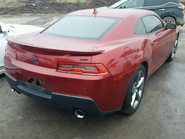 2G1FC1E30E9245820 - 2014 CHEVROLET CAMARO RED photo 4