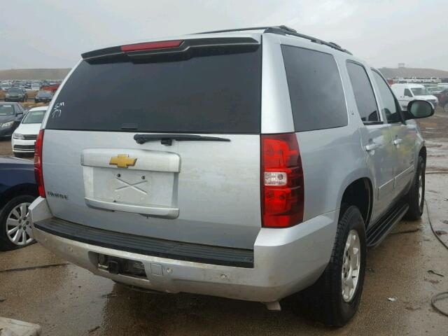 1GNSCBE03DR296225 - 2013 CHEVROLET TAHOE SILVER photo 4