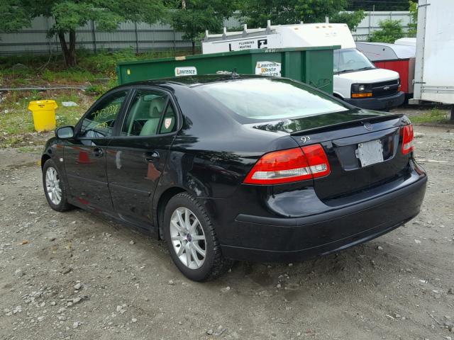 YS3FD49Y871127574 - 2007 SAAB 9-3 2.0T BLACK photo 3