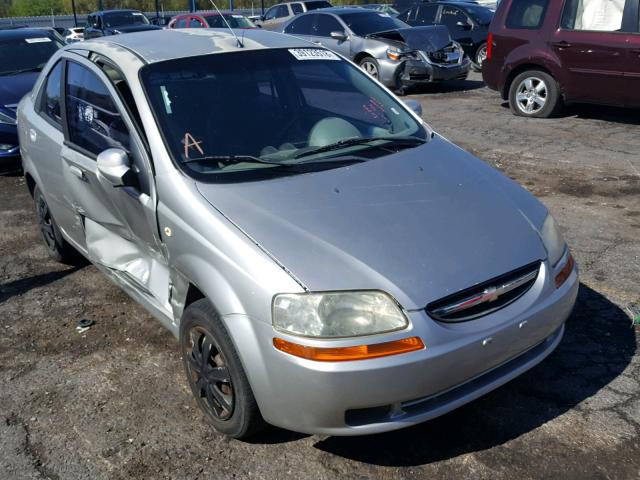 KL1TD52645B321901 - 2005 CHEVROLET AVEO BASE Մոխրագույն լուսանկար 1