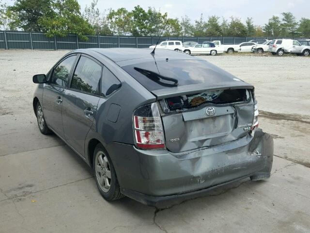 JTDKB20U740056458 - 2004 TOYOTA PRIUS GRAY photo 3