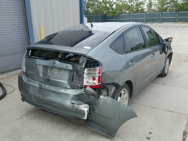 JTDKB20U740056458 - 2004 TOYOTA PRIUS GRAY photo 4