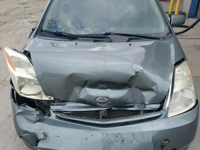 JTDKB20U740056458 - 2004 TOYOTA PRIUS GRAY photo 7