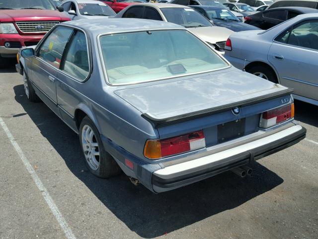 WBAEC8408H3265004 - 1987 BMW 635 CSI AU BLUE photo 3