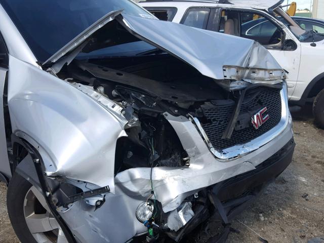 1GKKRRED5CJ350371 - 2012 GMC ACADIA SLT ვერცხლისფერი ფოტო 9