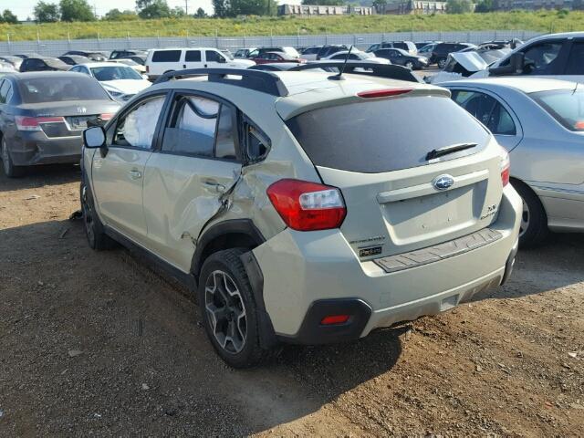 JF2GPAWC3DH834080 - 2013 SUBARU XV CROSSTR BEIGE photo 3