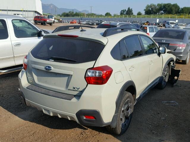 JF2GPAWC3DH834080 - 2013 SUBARU XV CROSSTR BEIGE photo 4