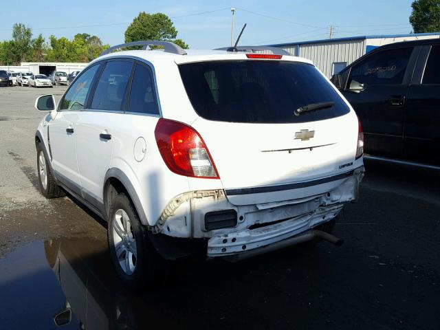 3GNAL2EK2DS531840 - 2013 CHEVROLET CAPTIVA LS WHITE photo 3