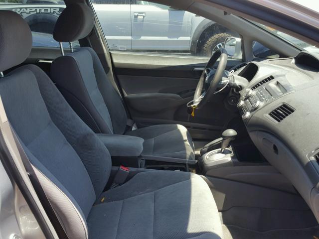 1HGFA46549L000291 - 2009 HONDA CIVIC GX SILVER photo 5