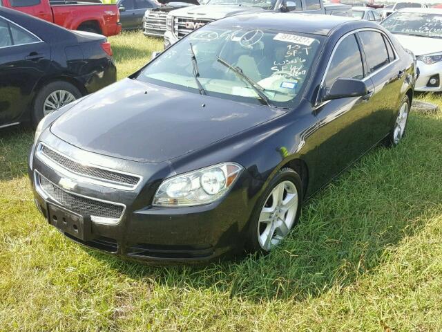 1G1ZB5EB7A4147217 - 2010 CHEVROLET MALIBU BLACK photo 2