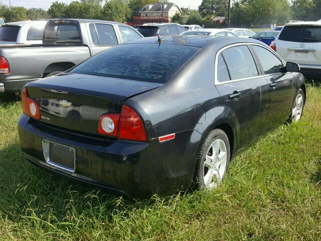 1G1ZB5EB7A4147217 - 2010 CHEVROLET MALIBU BLACK photo 4