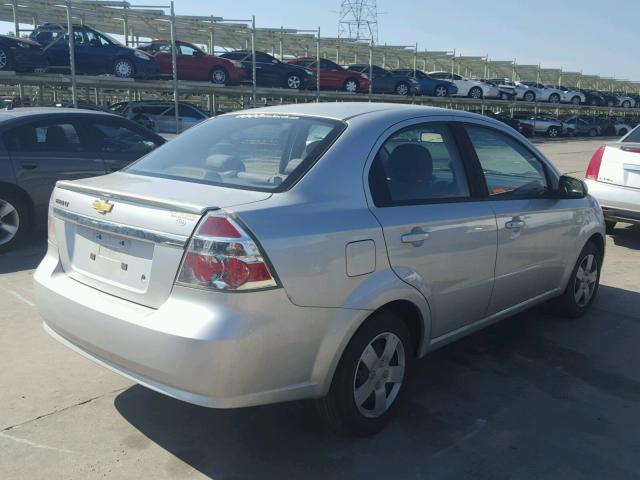 KL1TD5DE2BB125018 - 2011 CHEVROLET AVEO LS SILVER photo 4