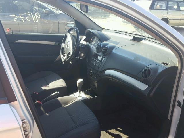 KL1TD5DE2BB125018 - 2011 CHEVROLET AVEO LS SILVER photo 5