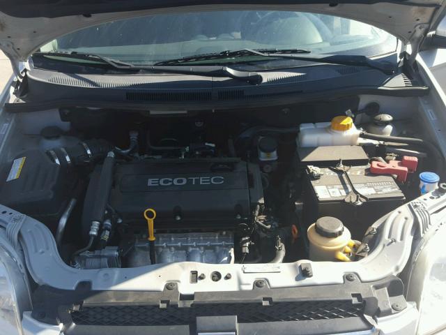 KL1TD5DE2BB125018 - 2011 CHEVROLET AVEO LS SILVER photo 7