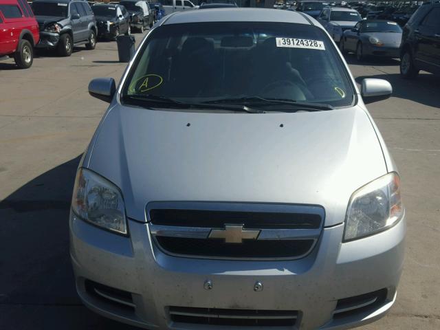 KL1TD5DE2BB125018 - 2011 CHEVROLET AVEO LS SILVER photo 9