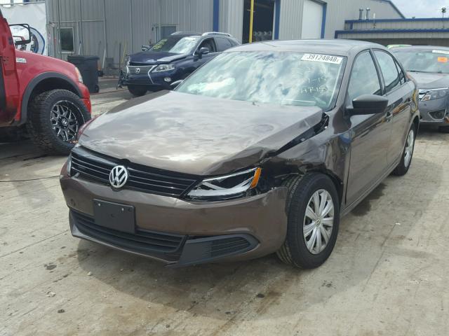 3VW2K7AJ6BM333271 - 2011 VOLKSWAGEN JETTA BASE 棕色 照片 2