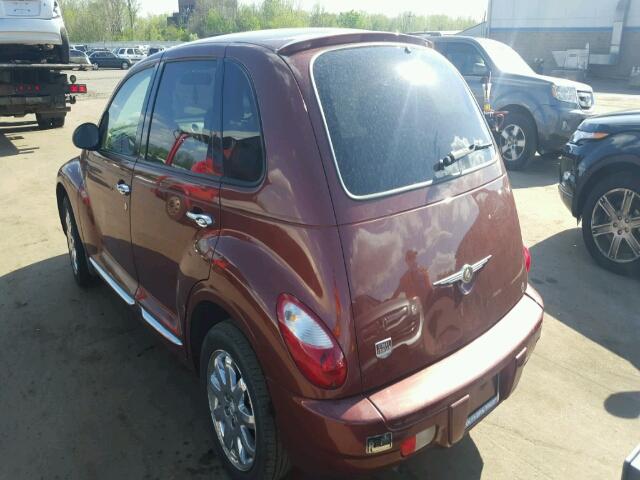 3A8FY48B38T126618 - 2008 CHRYSLER PT CRUISER BURGUNDY photo 3