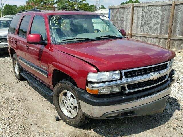 1GNEC13T61J297593 - 2001 CHEVROLET TAHOE C150 MAROON photo 1