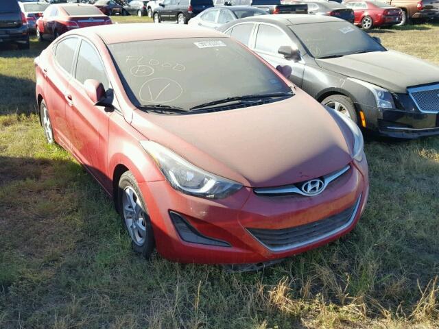 KMHDH4AE4EU212231 - 2014 HYUNDAI ELANTRA RED photo 1