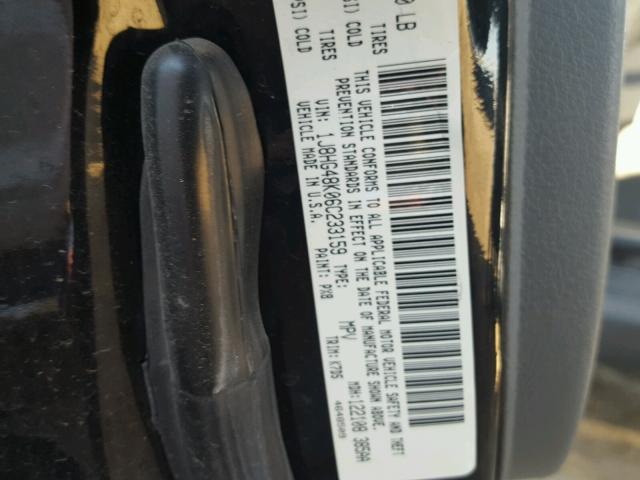 1J8HG48K06C233159 - 2006 JEEP COMMANDER 黑色 照片 10