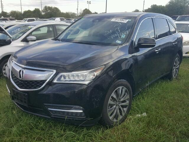 5FRYD4H44GB009476 - 2016 ACURA MDX BLACK photo 2