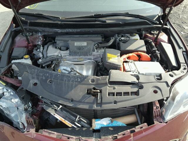 4T1BD1EB5DU016749 - 2013 TOYOTA AVALON HYB MAROON photo 7