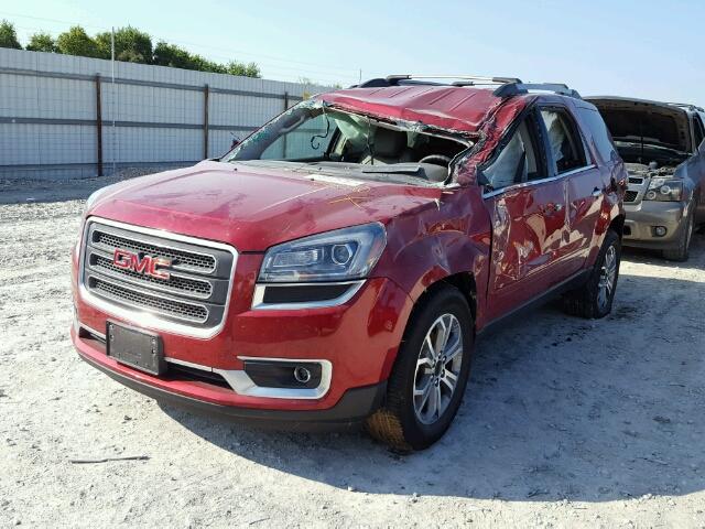 1GKKRSKD9EJ228210 - 2014 GMC ACADIA RED photo 2