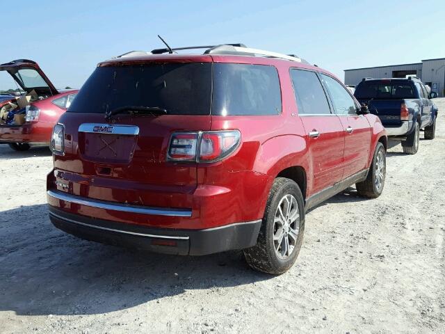 1GKKRSKD9EJ228210 - 2014 GMC ACADIA RED photo 4