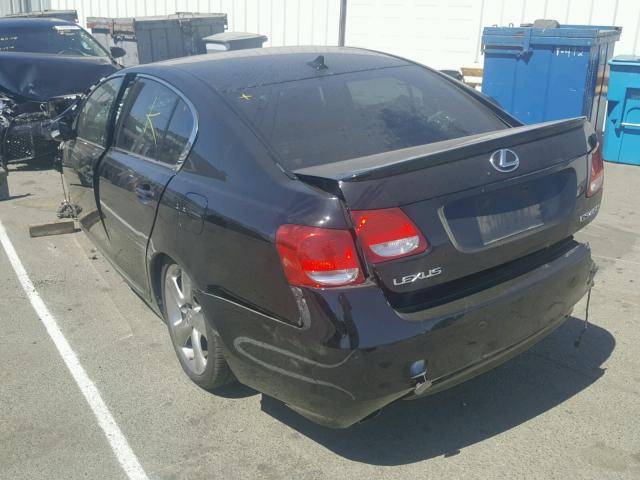 JTHBL96S385002318 - 2008 LEXUS GS 460 BLACK photo 3