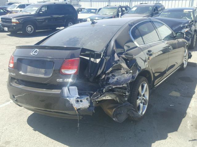 JTHBL96S385002318 - 2008 LEXUS GS 460 BLACK photo 4