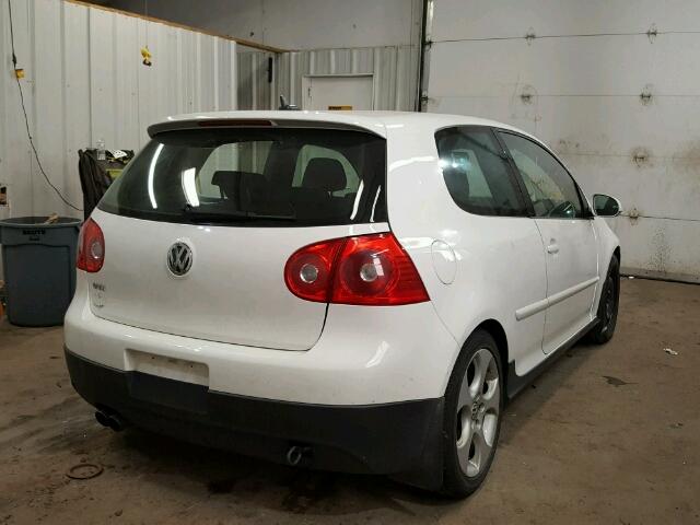 WVWFD71K69W111489 - 2009 VOLKSWAGEN GTI WHITE photo 4